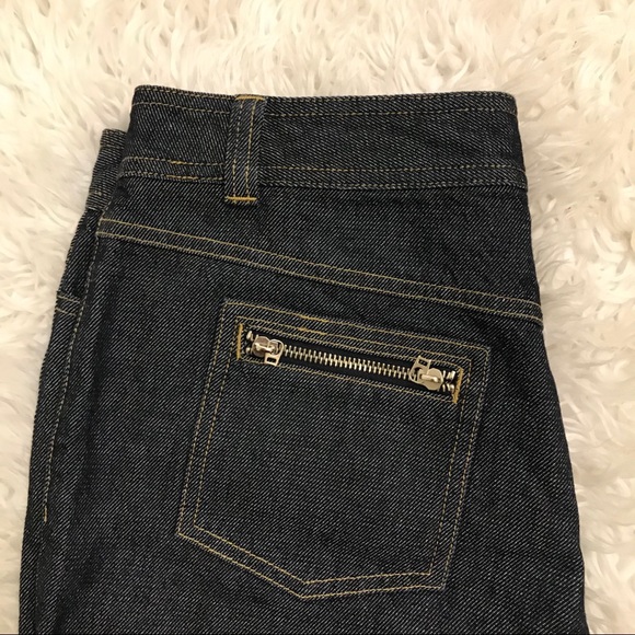 5/48 Wide Leg Fringed Jeans - Picture 3 of 4